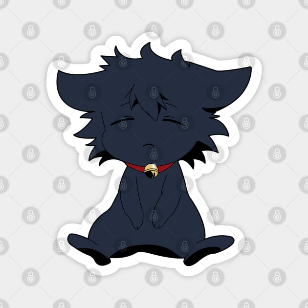 Servamp Kuro Sleepy Ash Black Cat Magnet by oneskyoneland