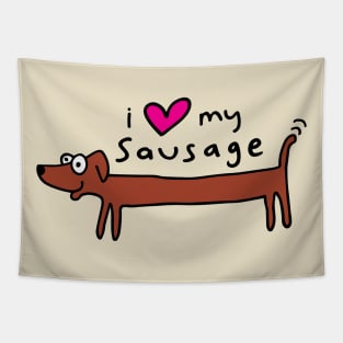 I love my sausage dog Tapestry