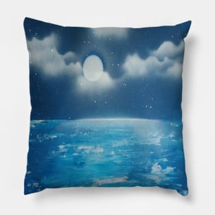 Evening at the ocean Pillow