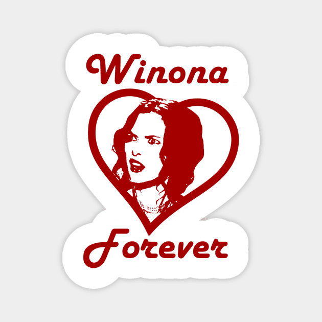 Winona Ryder Winona Forever Magnet by Rolfober