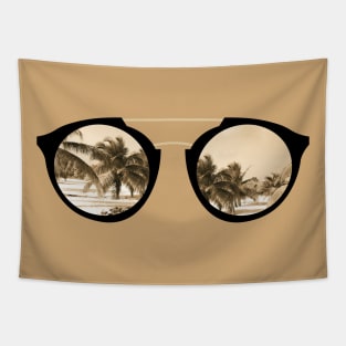 Sepia Sunglasses Tapestry