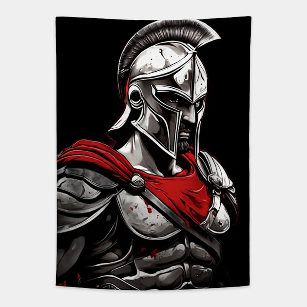 Spartan Warrior Tapestry by NB-Art