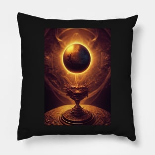 A Dragon Egg suspended above a Goblet Pillow