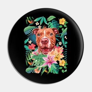 Tropical Red Pit Bull Pitbull 1 Pin