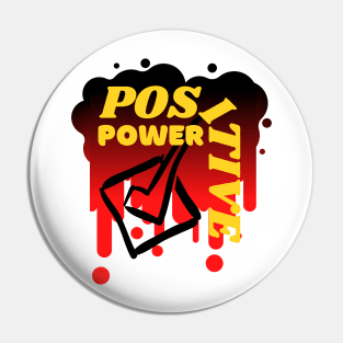 Positive power red cloud Pin