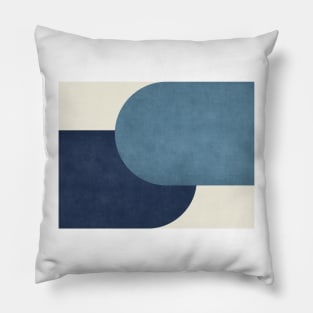 Half Circle Colorblock - Blue Navy Pillow