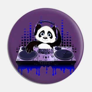 Cool Panda DJing Scratching by Basement Mastermind Pin