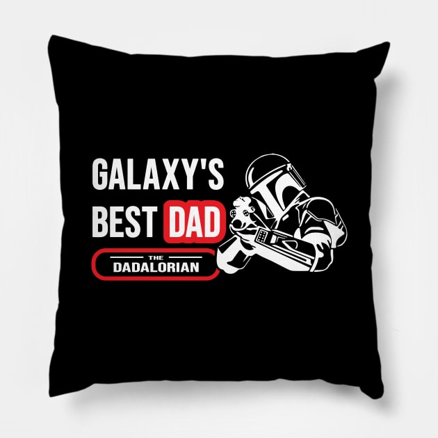 Galaxy best dad dodolorian star war t shirt Pillow by STshop