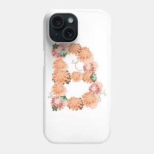 Letter B Floral Phone Case