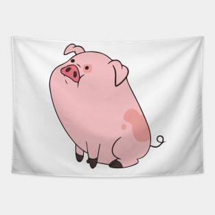 Waddles Pig Cartoon thinking Tapestry