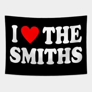 I love the smiths white text Tapestry