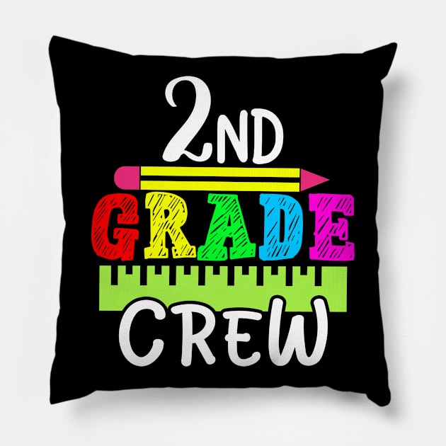 2nd Grade Crew - Second Grade Gift Pillow by TeeDesignsWorks