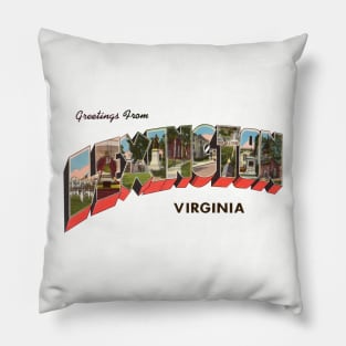 Greetings from Lexington Virginia Pillow