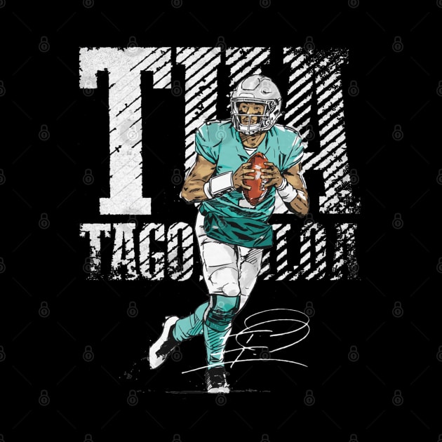 Tua Tagovailoa Miami Bold by Buya_Hamkac