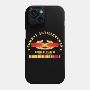 Combat Artilleryman Badge - World War II Vet w PAC SVC Phone Case