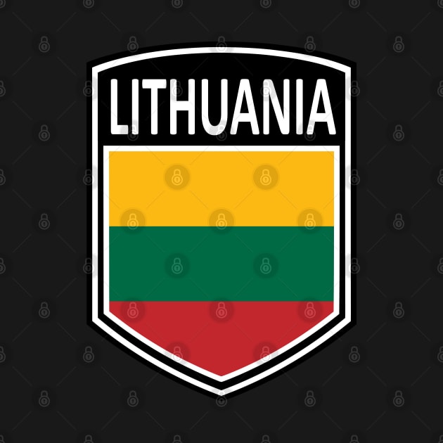 Flag Shield - Lithuania by Taylor'd Designs