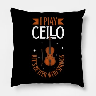 I play Cello Pillow