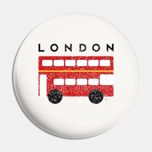 London 2 Double Decker Red Bus Pin