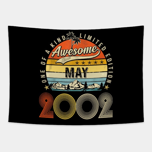 Awesome Since May 2002 Vintage 21st Birthday Tapestry by Centorinoruben.Butterfly