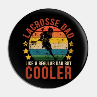 Lacrosse Dad Funny Vintage Lacrosse Father's Day Gift Pin