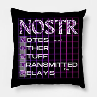 NOSTR (Notes and Other Stuff Transmitted by Relays Pillow