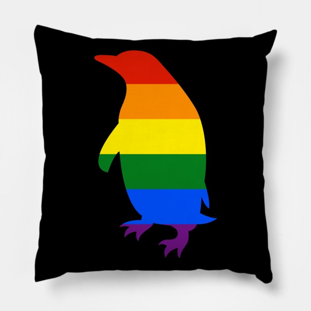 Pride Penguin Pillow by nickbeta