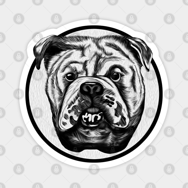 Bulldog Magnet by Dual Rogue