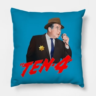 Highway Patrol - Ten-4 - Broderick Crawford -  50s Cop Show Pillow