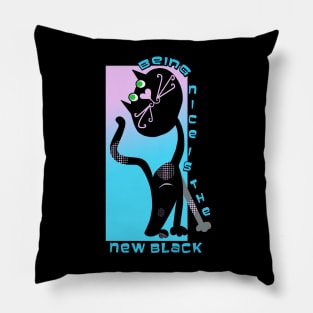 Being Nice is the New Black Pillow