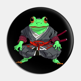Samurai Frog Pin