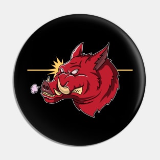 Angry Boar Head Pin