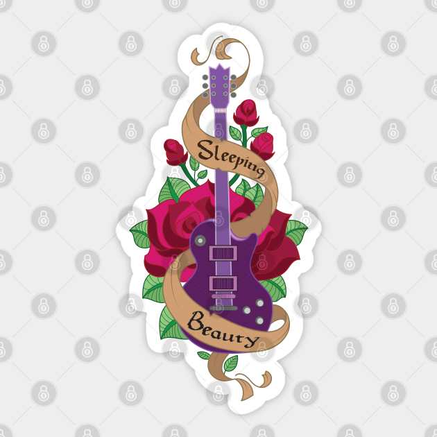 Guitar Tattoo - Tattoo - Sticker | TeePublic Guitar Tattoo - Tattoo - Sticker | TeePublic