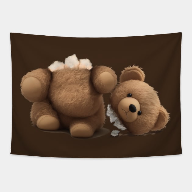 Teddy bear without a head. Palm Angels Tapestry by xlhombat