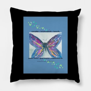 Rainbow Butterfly Pillow