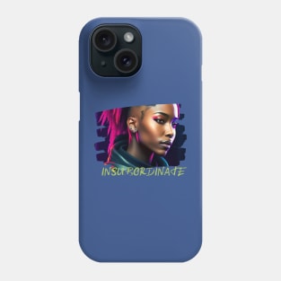 Insubordinate (punk hair girl) Phone Case