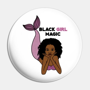 Black Girl Magic, Afro Mermaid Pin