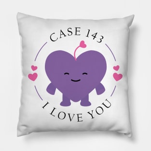 stray kids case 143 purple heart Pillow