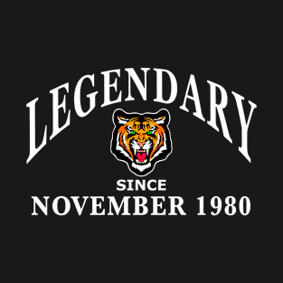 Legendary since November 1980 birthday gift idea T-Shirt