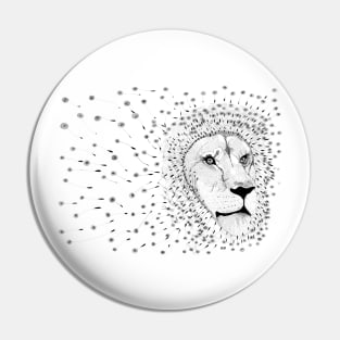 Lion Flower Pin