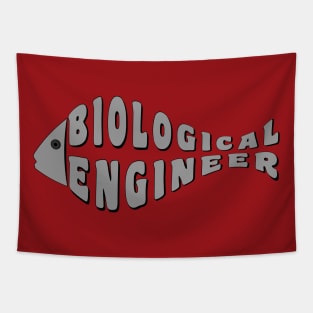 Biological Engineer Gray Fish Tapestry