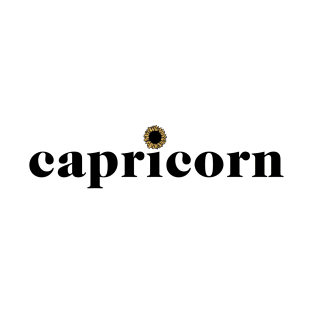 Capricorn Sunflower Zodiac T-Shirt