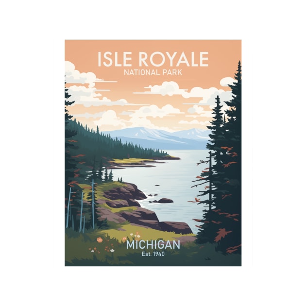 ISLE ROYALE NATIONAL PARK by MarkedArtPrints