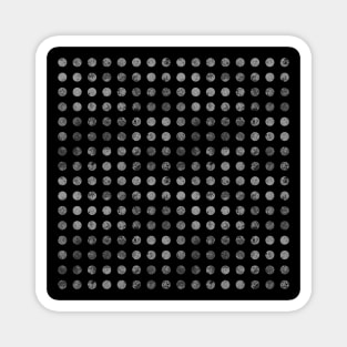 Dark Polka Dots Pattern Magnet