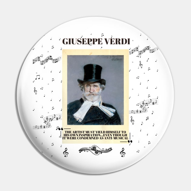 Portrait of Giuseppe Verdi Pin by Rubi16