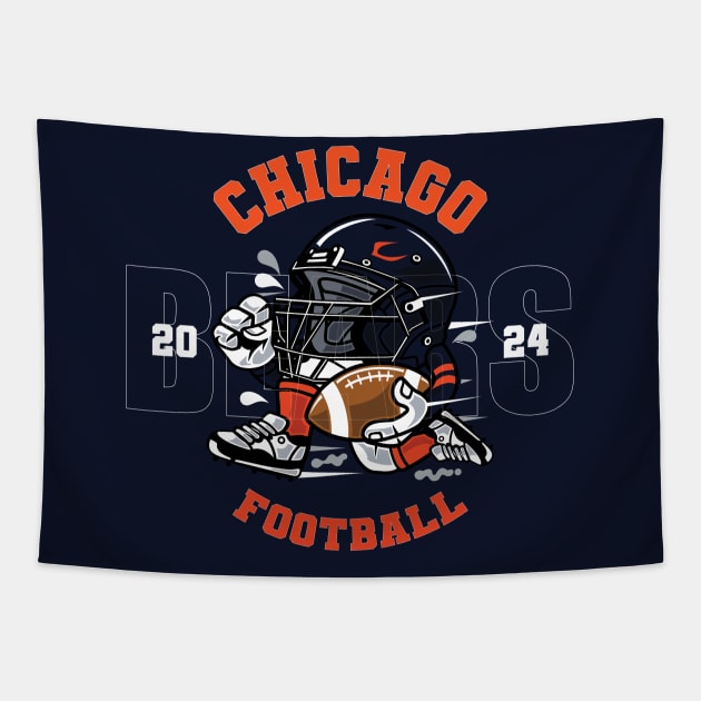 Chicago Football Tapestry by Nagorniak