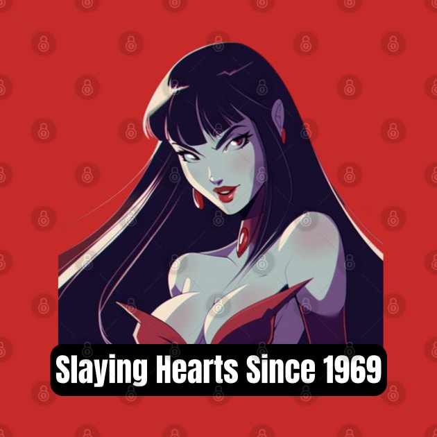 Vampirella Slaying Hearts Since 1969 by ForbiddenGeek