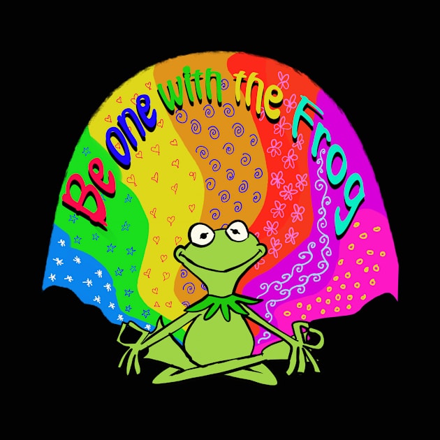 Be one with the frog! Kermit has found his center!!! by wolfmanjaq