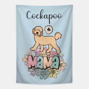 Apricot Cream Golden Cockapoo Mama Tapestry