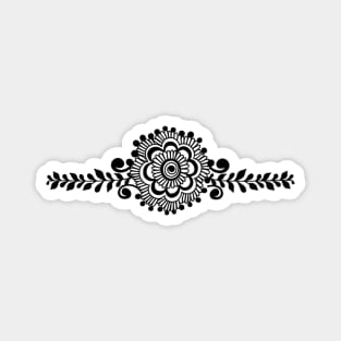 Black Henna Tattoo - Black Mehendi Motifs Magnet