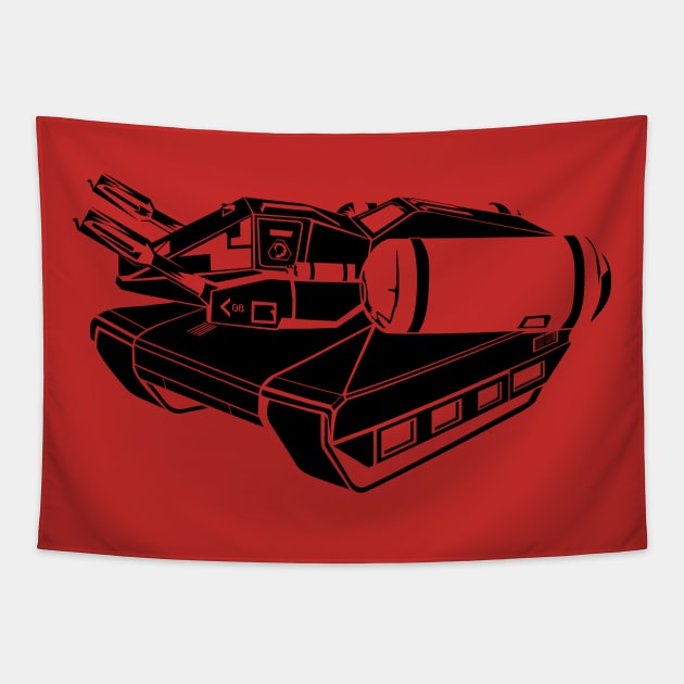 Nod Flame Tank Stencil Tapestry by DKrumpp